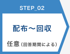 STEP_02 配布～回収 任意（回答期間による）